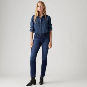 Levi's Classic Blue Medium Wash Streetwear Gorpcore Straight Denim Jeans Size 6